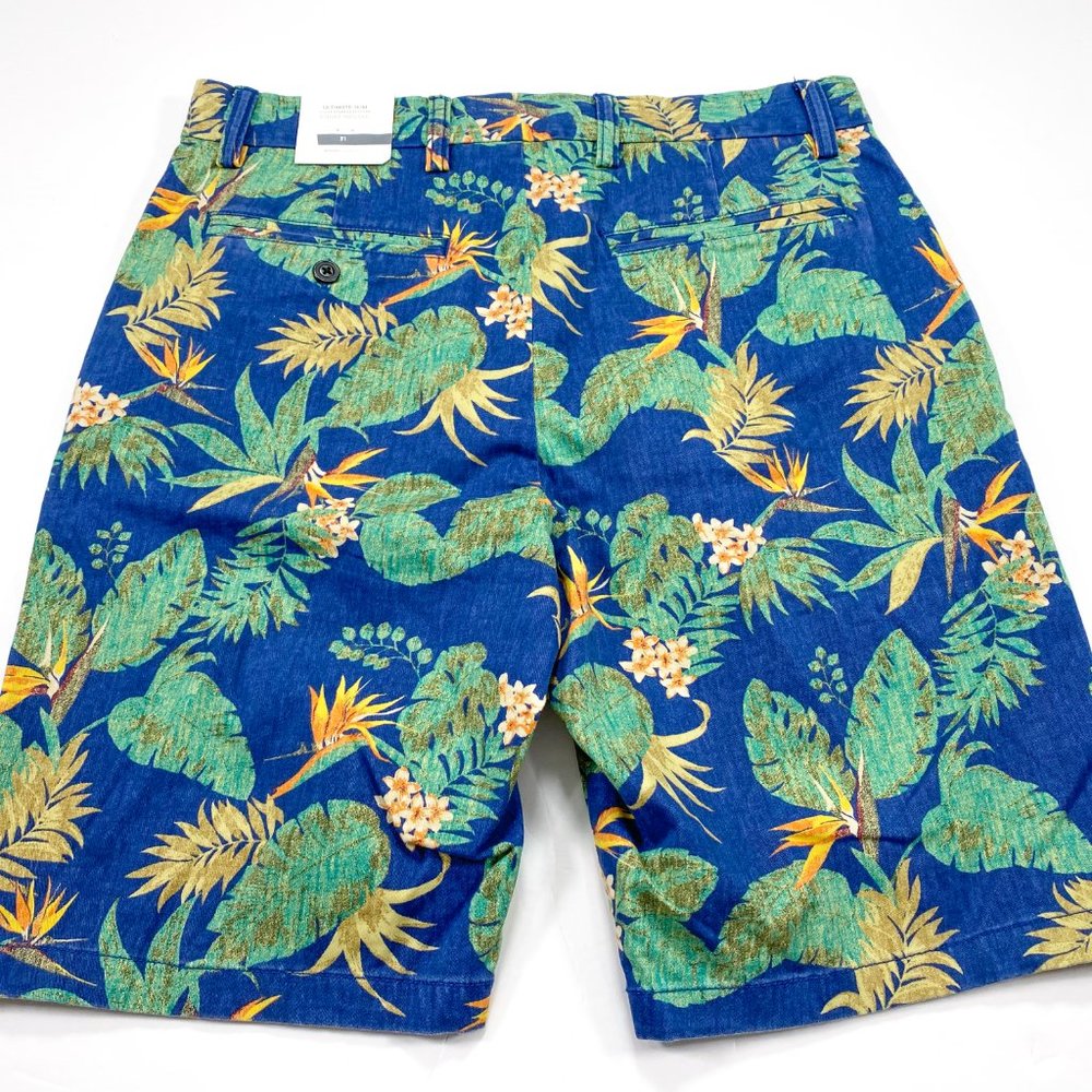 Old Navy Ultimate Slim Size 31 At Knee Floral Hawaiian Shorts NEW NWT - Picture 4 of 4